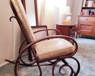 $75 - Bent wood rocking chair on Saturday 