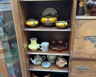 Crownford Calico Brown Floral Pitcher & Bowl Set