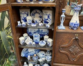 Assortment of Delft Blue Pieces