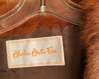 Alaska Artic Furs Red Mink Fur Coat
