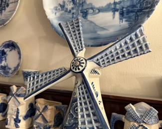 Delft Blue Windmill Figurine