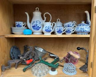 Circa 1800's Apple Peeler, 1920's Alexanderwerk Rieber Cast Iron Green Bean Slicer