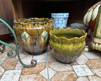 Majolica Planters