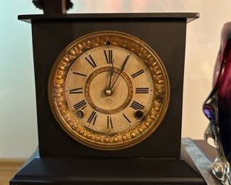 Black Ansonia Mantle Clock