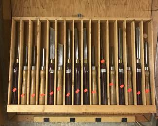 Assortment of Wood Carving Chisels, Hand Tools