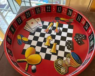 Gameboard and Roulette Beer Tray 