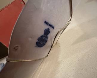 J & G Meakin Hanely Blue/White Platter