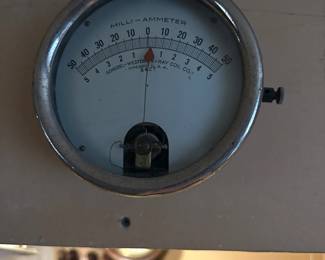 Scheidel-Western X-Ray Coil Co Mill-Ammeter