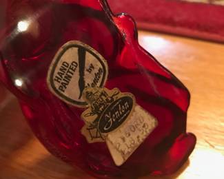 Fenton Ruby Red Fawn Glass Art Figurine 