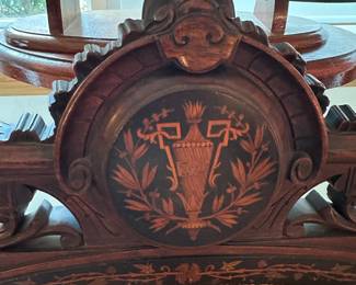 Late 1900's Victorian Triple Medallion Sofa