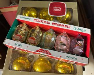 Assortment of Vintage Christmas Ornaments