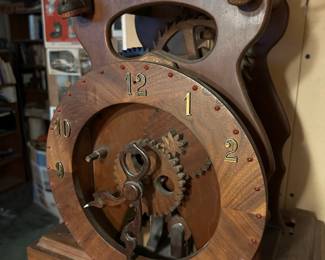 Minimalistic Steampunk Style Grandfather Clock by Don A. Malicoat 