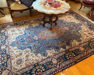Persian Blue Tabriz&nbsp;Rug – 6' x 10' 