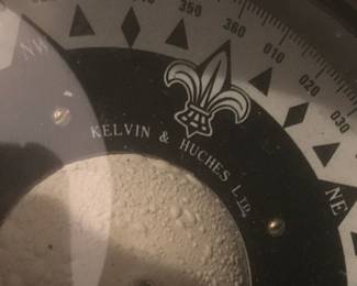 Circa Early 20th Century Kelvin & Hughes Copper Yacht Binnacle Compass