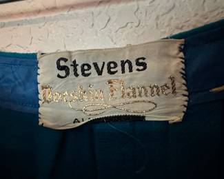 Steven's Doeskin Flannel Blue Pleated Skirt