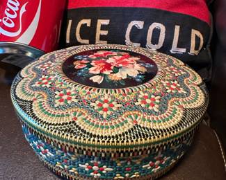 1970's Floral Tin Box - Made in Holland