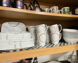 Corelle Simple Lines Coordinates Dish Set