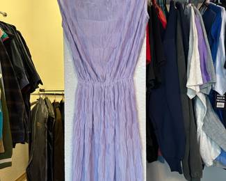 Circa 1960's Sleeveless Purple Midi Dress