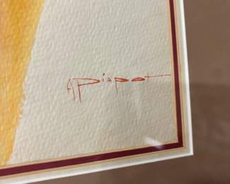 Native American Watercolor Portrait by Algie Piapot