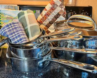 Emeril Sauce Pans, Kirkland Signature 8.5 QT Stock Pot