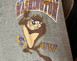 1984 Warner Bros Tasmanian Devil - University of Washington Graphic T-Shirt