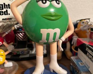 2012 Green M&M Candy Dispenser