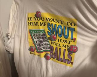 1990's Bingo Quote Graphic T-Shirt - Size Large