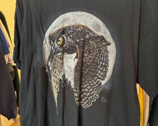 Black Gildan Barn Owl Graphic T-Shirt – Size XL