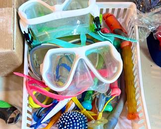 Pool Toys and Goggles