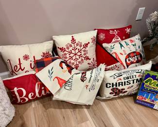 Christmas Pillows and Pillow Cases