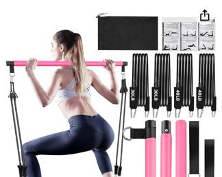 NEW in Box Pilates Bar Kit (Black)