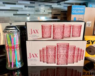 New Drinking Glasses and Coca Cola Straws