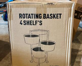 New in Box Rotating Basket Shelves