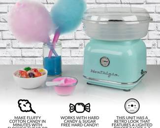 New Nostalgia Cotton Candy Machine