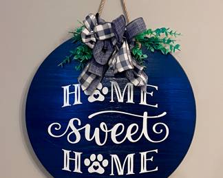 Home sweet home sign