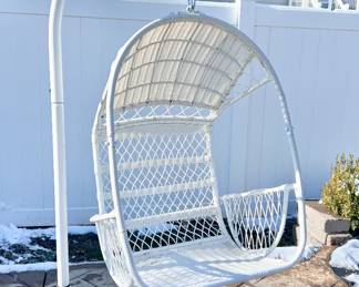 Egg Swing Chair (We have one New in the box and we have one that is outside)