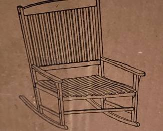 New in Box Outdoor Double Rocker 