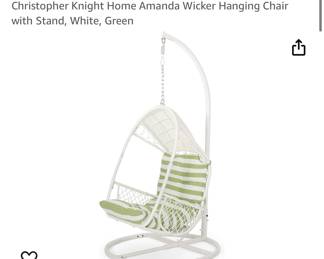 New in Box Egg Swing Chair (We have two of these one new in the box and the other one is outside