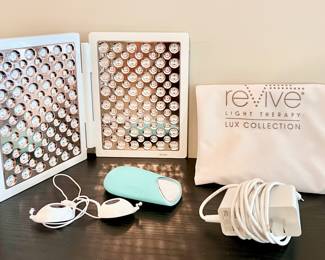 REVIVE Blue & Red Light Therapy Device for Face | 3-in-1 Anti-Aging Wrinkle Reduction Light Panel | 3-Minute LED Acne Treatment