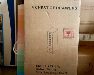 New in box chest of draw