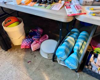 Pool Toys and Basketballs