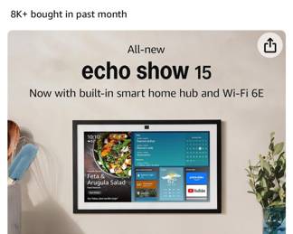 New Echo Show 15 with Alexa