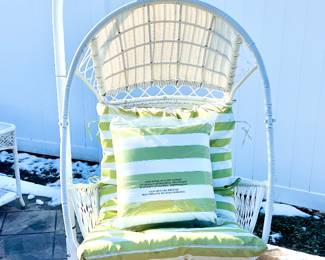 Egg Swing Chair (We have one New in the box and we have one that is outside)