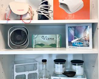 Beauty, products, steamer, jewelry boxes, gel nail dryer