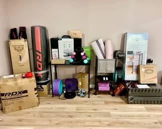 Fitness Equipment / Gym Equipment , Punching Bag, Weights, Yoga Rack and Mats and More