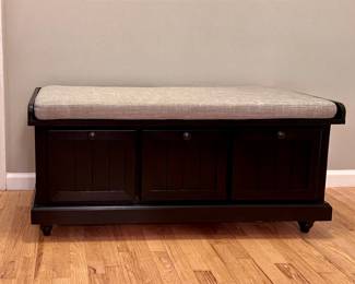 Black Bench / Storage Chest