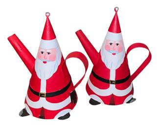 Two Santa Dept 56 Ornaments