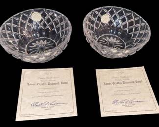 NEW Lenox Crystal Diamond Bowls
