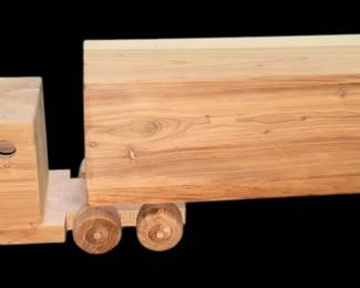 Hand Crafted Wooden Truck Trailer