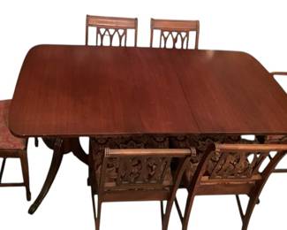 19th Century Double Pedestal Dining Table
